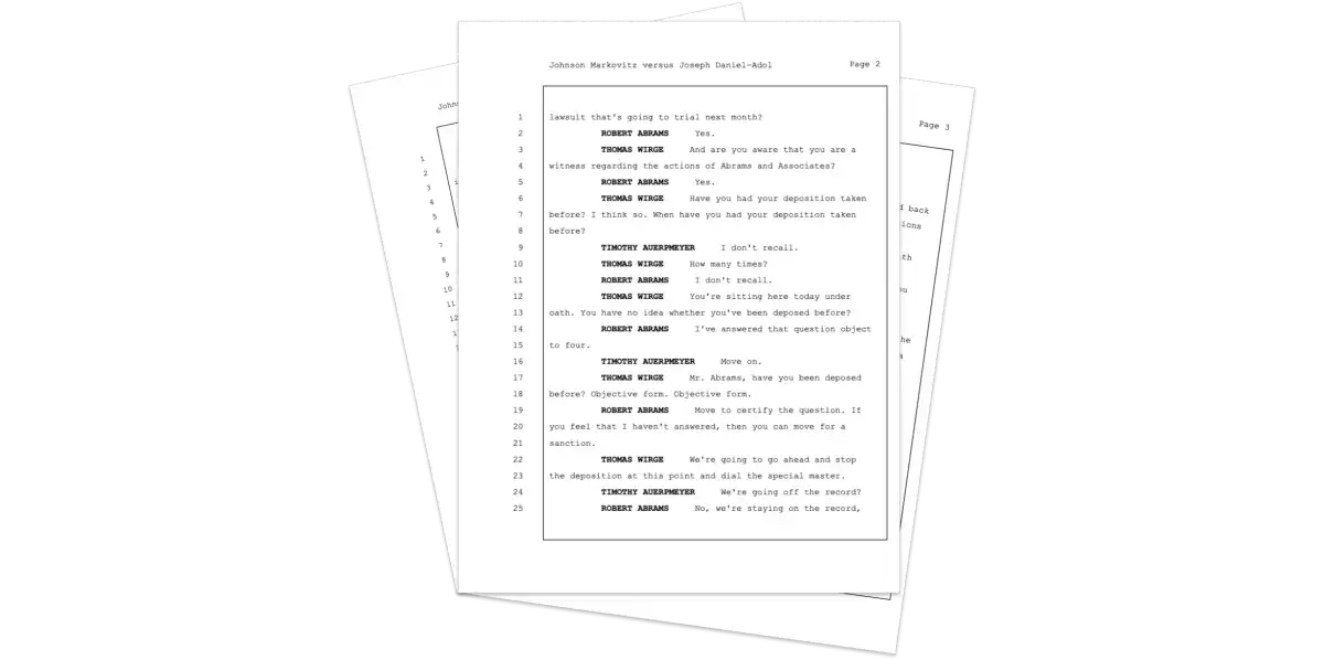 Transcription in ASCII txt format