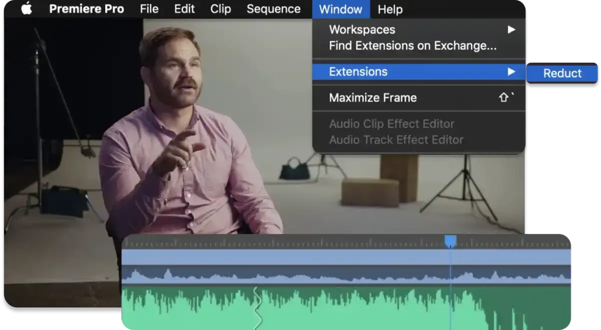 How to use Reduct.Video Extension in Premiere Pro