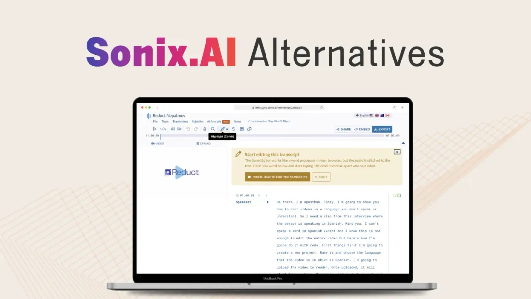 5 Best Sonix Alternatives in 2024