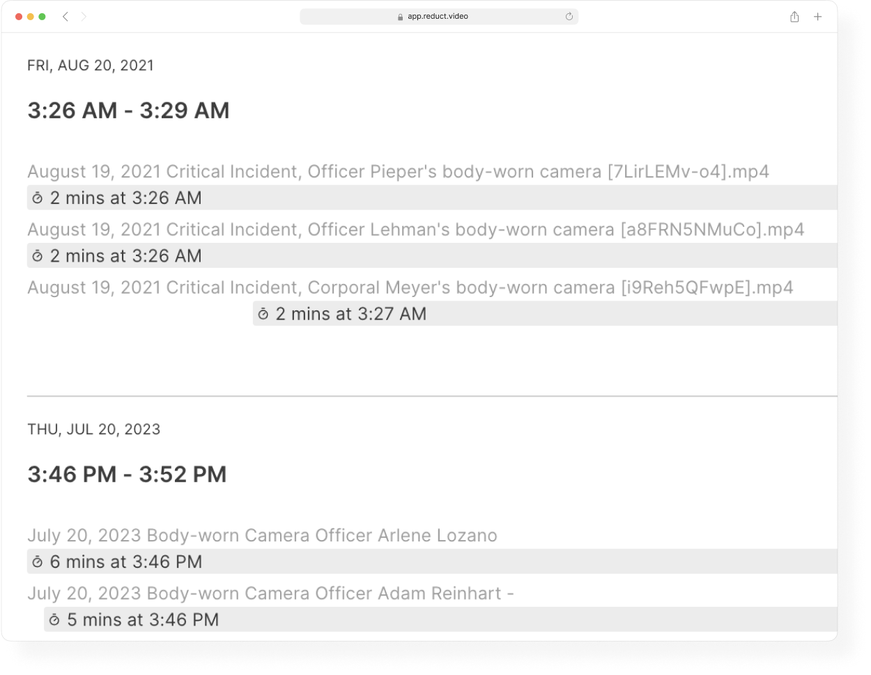 Reduct MultiCam Process Feature